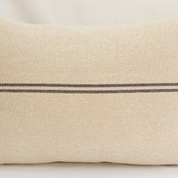 Rustic Grey Stripe Grainsack Floor Cushion / Pet Bed