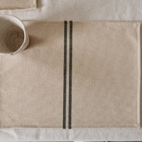 Recycled French Stripe Grainsack Placemat