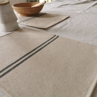 Recycled French Stripe Grainsack Placemat