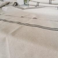 ‘Recover' Recycled French Stripe Grainsack Cushion
