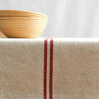 Rustic French Red Stripe Grainsack Table Runner