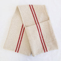 Rustic Red Stripe Grainsack Oven Gloves