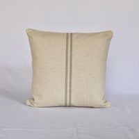 Rustic Natural Stripe Grainsack Cushion Cover
