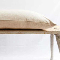 Rustic Red Stripe Grainsack Bench Cushion