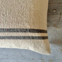 Rustic Grey Stripe Grainsack Draught Excluder
