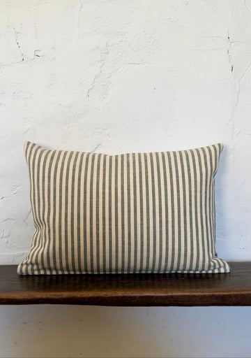 No Waste 'Mariola' Recycled Stripe Grainsack Cushion