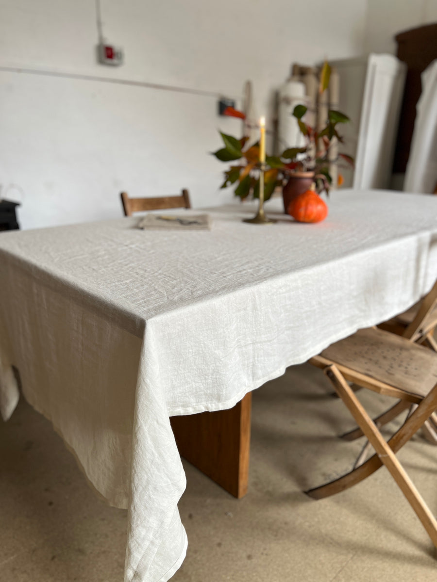 Soft Woven Italien Linen Hemp Tablecloth