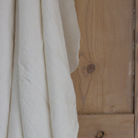 Double Width Woven Italian Linen + Hemp - 'Buttermilk'
