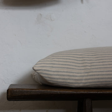 NEW 'Mariola' Recycled Cotton Stripe Bench Cushion - Sky Blue