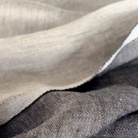 Double Width Italien Woven Linen & Hemp - 'Washed Black'