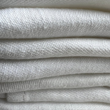 Italien Woven Linen Hemp Napkins - Soft White