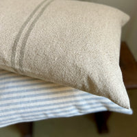 Archive | Natural Stripe Grainsack Cushion | 48 x 35cm