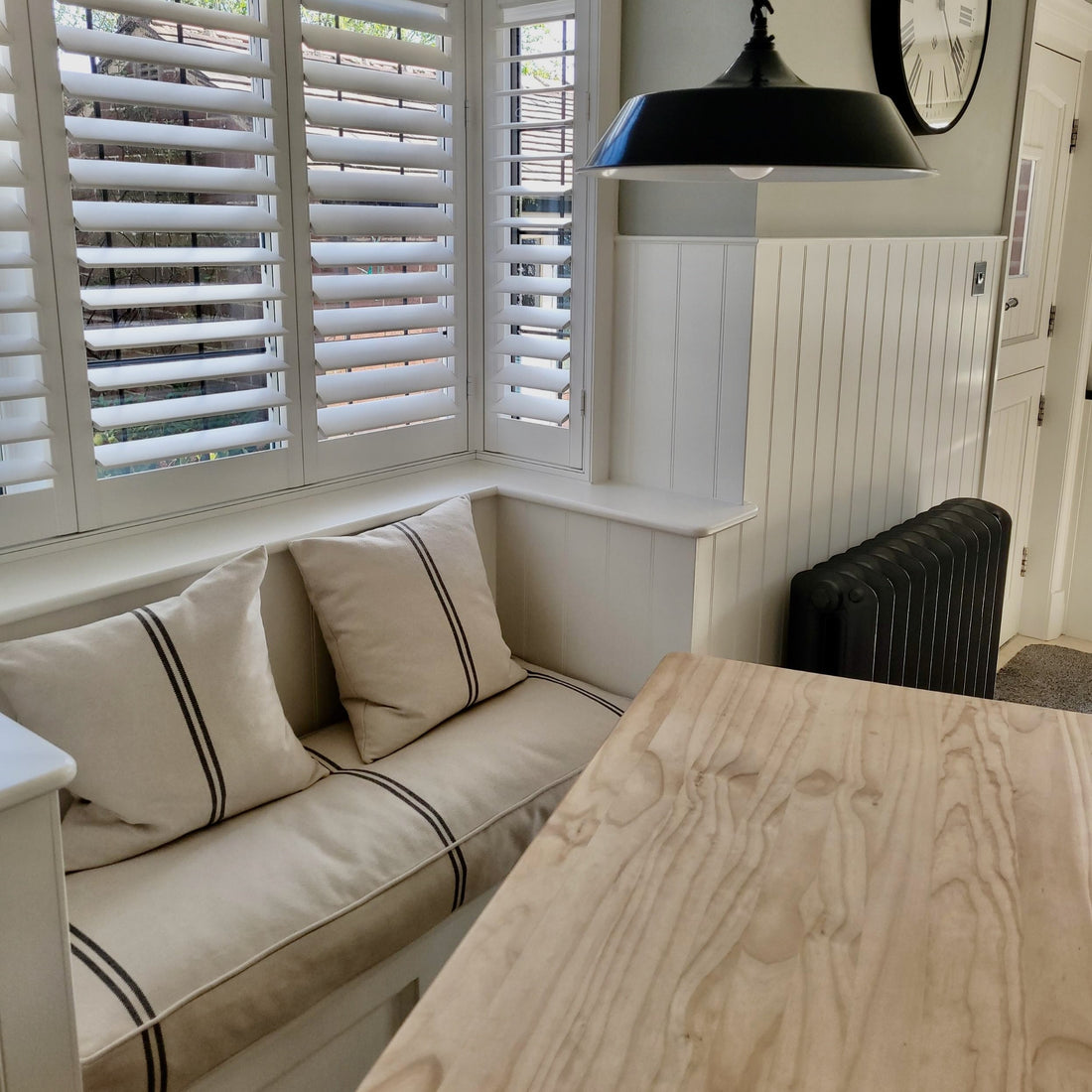 'No Waste' Recycled Grey Stripe Grainsack Fabric