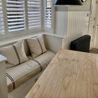 Archive |‘Recover' Recycled Stripe Grainsack Cushion 45cm