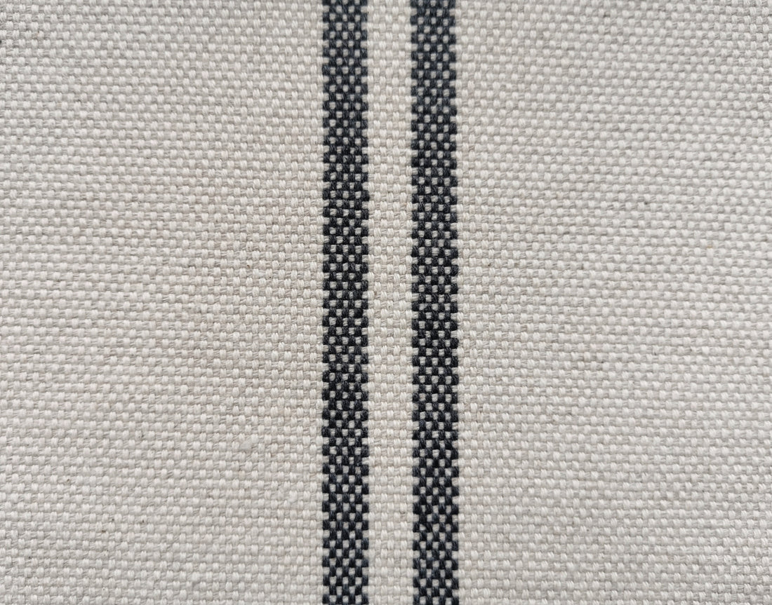 Archive |‘Recover' Recycled Stripe Grainsack Cushion 45cm