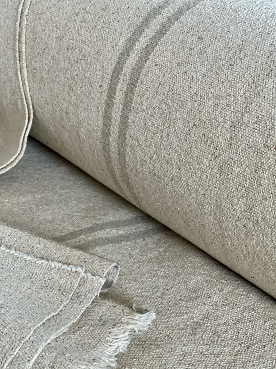 Rustic Natural Stripe Grainsack Fabric