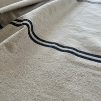 Rustic Blue Stripe Grainsack Fabric