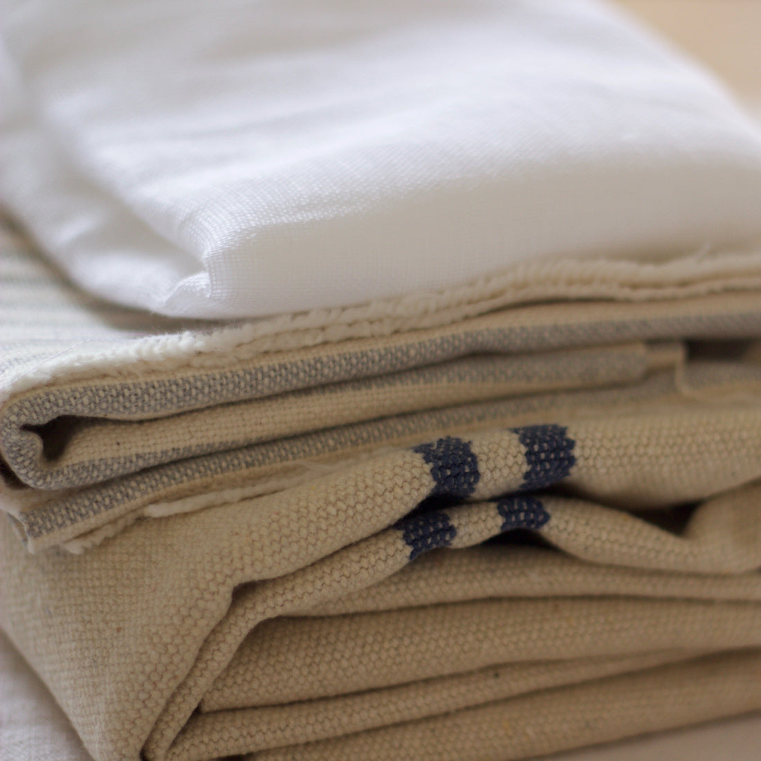 Summer Window & Soft Ticking Fabric Pack - 'Blue Notes'
