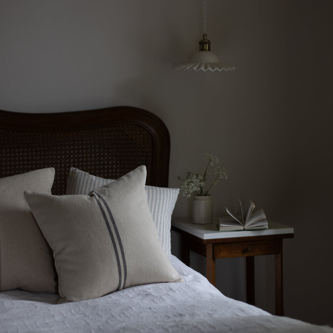 Archive | Grey Stripe Grainsack Cushion Cover - 45cm