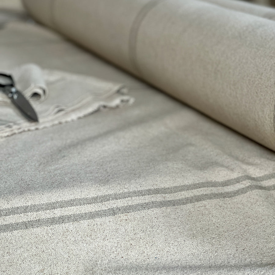 Rustic Natural Stripe Grainsack Fabric