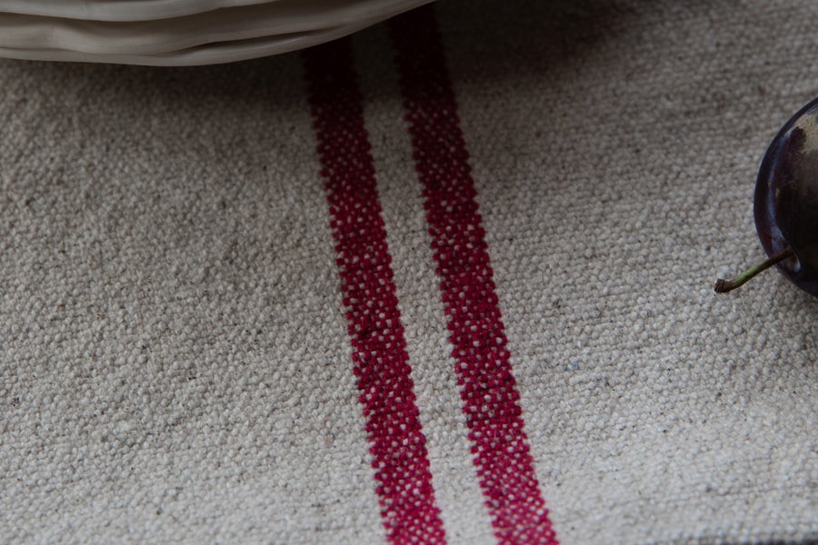 Rustic Red Stripe Grainsack Ovengloves