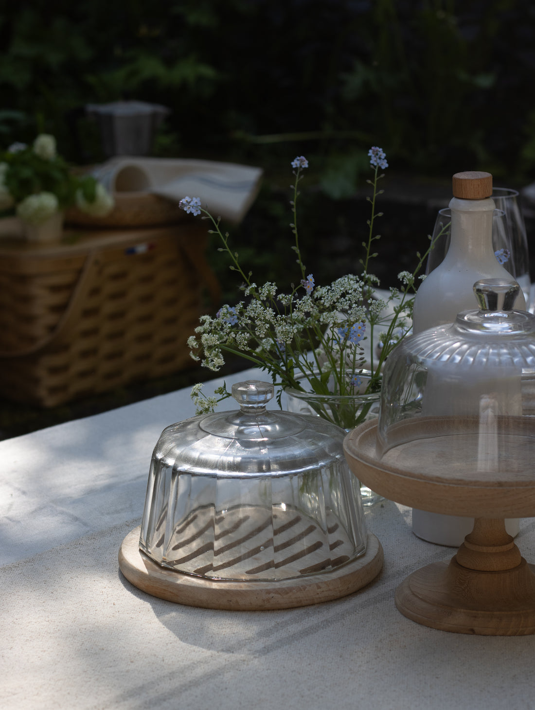Rustic French Natural Stripe Grainsack Table Runner