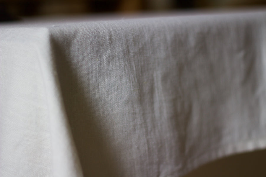 Soft White French Wide Width Linen Sample