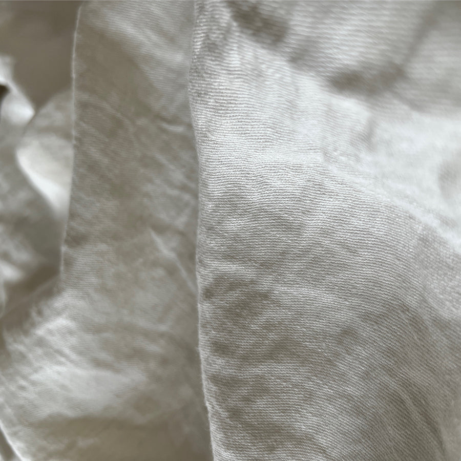 Double Width Woven Italian Linen + Hemp - 'Oyster'