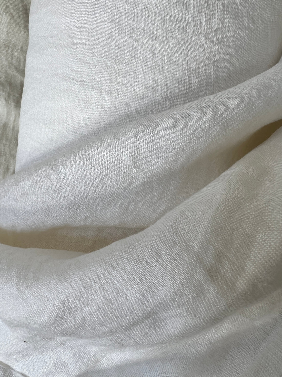Double Width Italien Woven Linen + Hemp - Soft White
