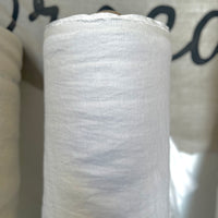 Double Width Italien Woven Linen + Hemp - Soft White