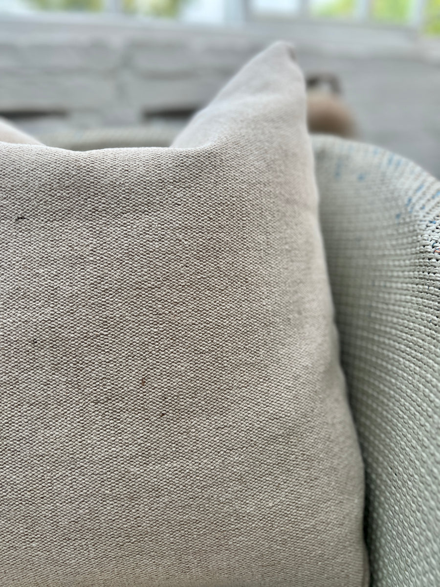 Rustic Woven Jute Grainsack Cushion