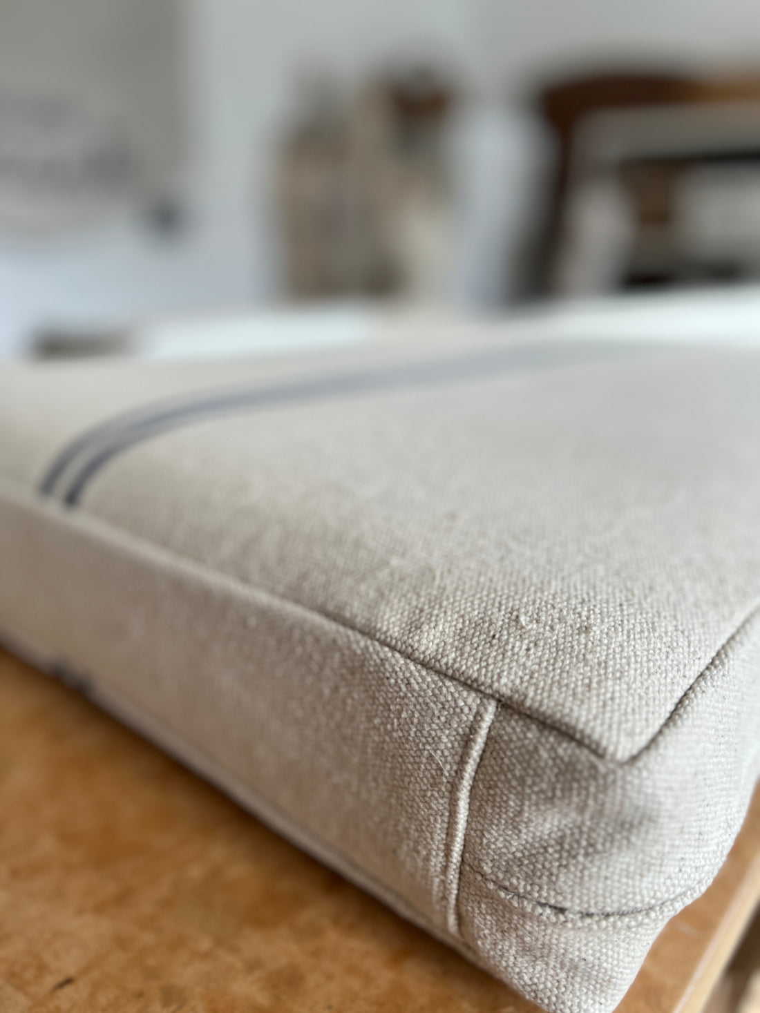 Bespoke Handmade Bordered Seat Cushion