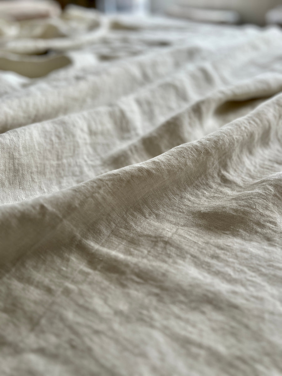 Double Width Italien Woven Linen & Hemp Sample - 'Natural'