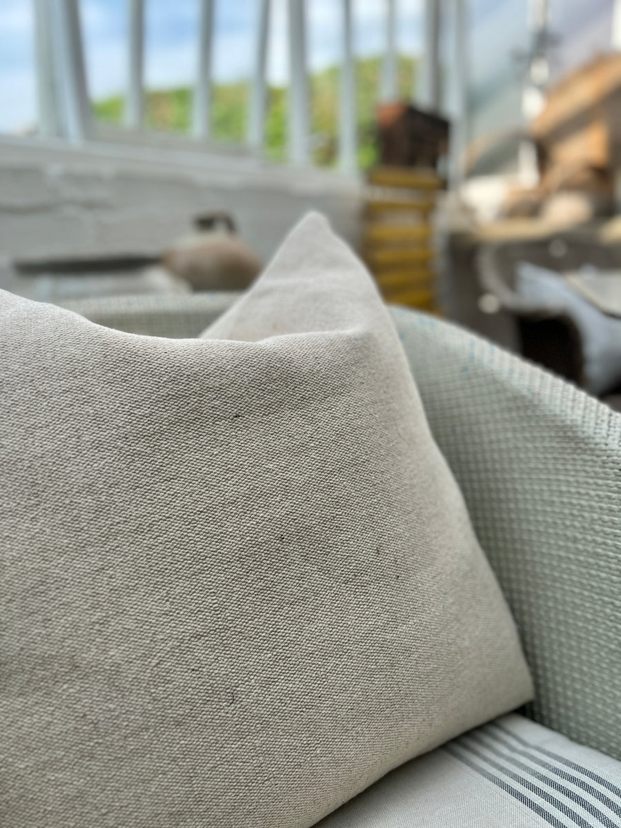 Rustic Woven Jute Grainsack Cushion