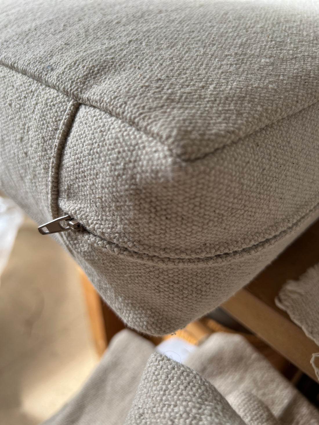 Bespoke Handmade Bordered Seat Cushion