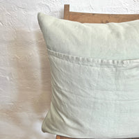 Soft Mint French Linen & Cotton Cushion Cover