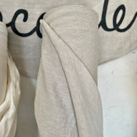 Double Width Italien Woven Linen & Hemp - 'Natural'