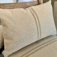 Archive | Natural Stripe Grainsack Cushion | 48 x 35cm