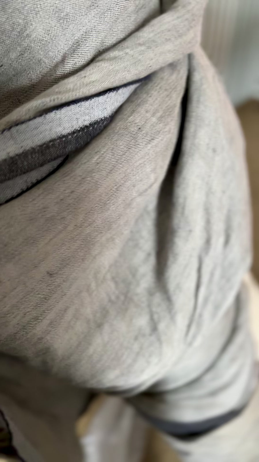 Double Width Italien Woven Linen & Hemp - 'Washed Black'
