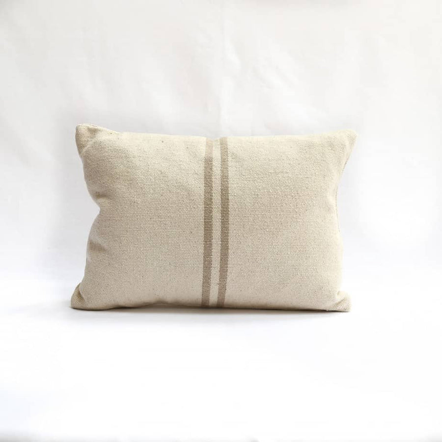 Rustic Natural Stripe Grainsack Fabric Sample