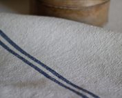 Rustic Blue Stripe Grainsack Fabric