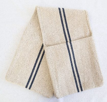 Rustic Blue Stripe Grainsack Ovengloves