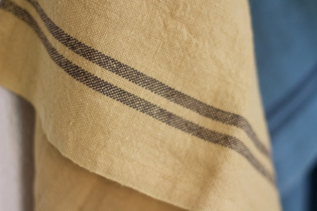 French Country Linen Teatowel - Straw