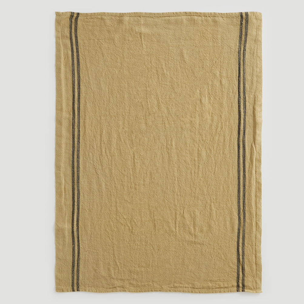 French Country Linen Teatowel - Straw