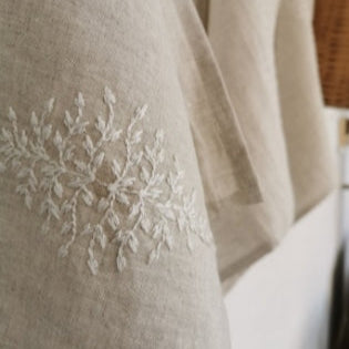 French Embroidered Linen Napkin