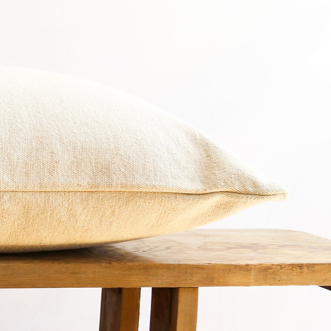 Rustic Natural Stripe Grainsack Bench Cushion