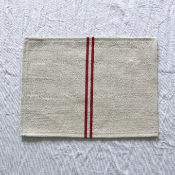 Rustic Red Stripe Grainsack Placemat