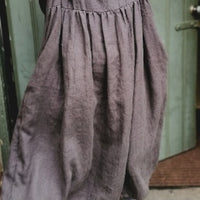 Handmade Linen 'Colette' Dress - Grey