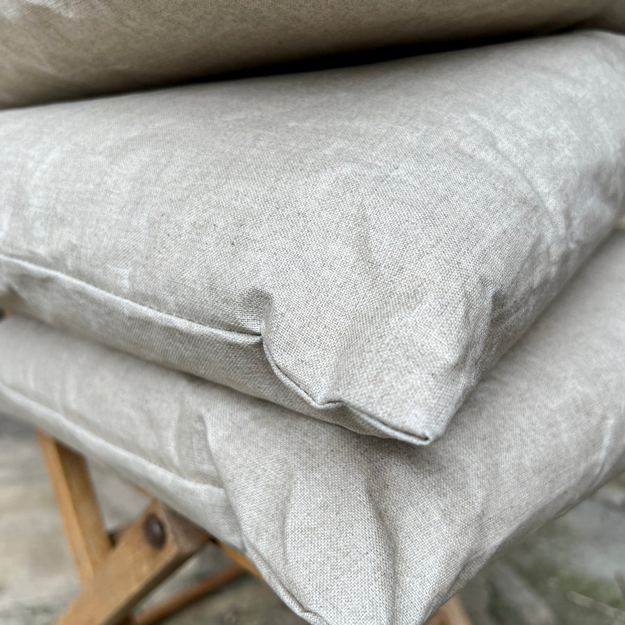 Italian Sustainable Water Repellent Linen Outdoor Cushion
