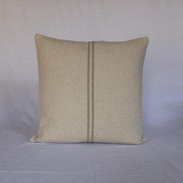 Rustic Natural Stripe Grainsack Cushion Cover